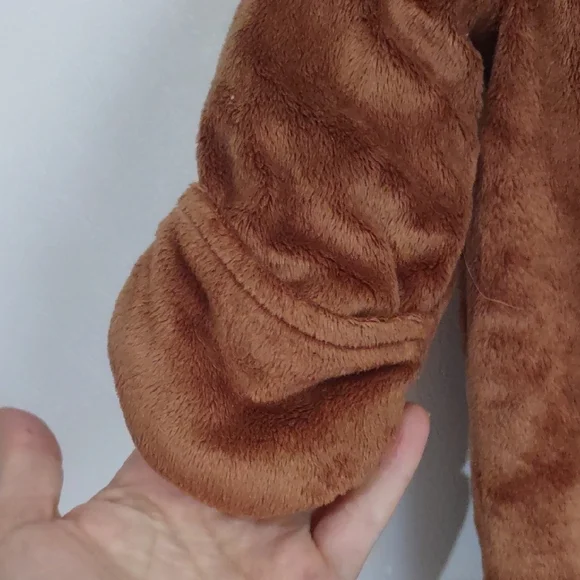 Carter's Brown Hooded Plush Baby Onesie Teddy Bear Outfit Costume Pictures 0-6 - Picture 5 of 6